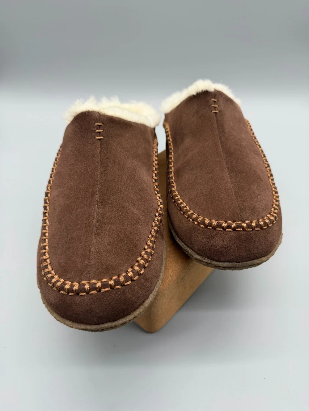 Men’s US 10 Sorel Falcon Ridge II Sherpa Lined Suede Slip On Casual Shoes